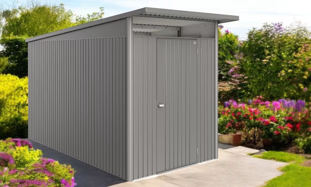 Metall-Gartenhaus Avantgarde A4 ECO – 180x380cm Außenbereich – Bild 3