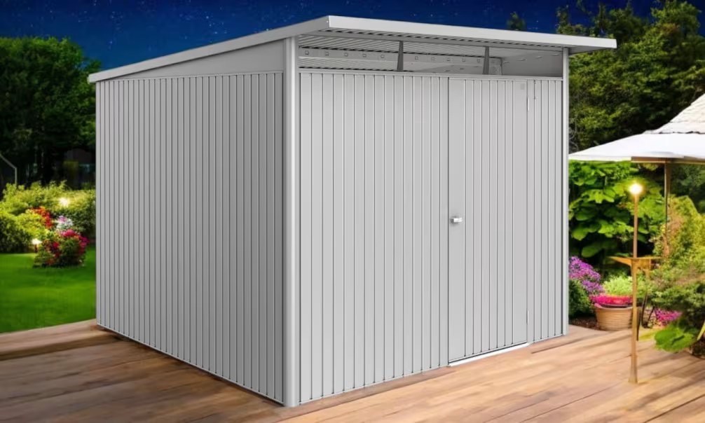 Metall-Gartenhaus Avantgarde A7 ECO Biohort – 260x300cm Außenbereich