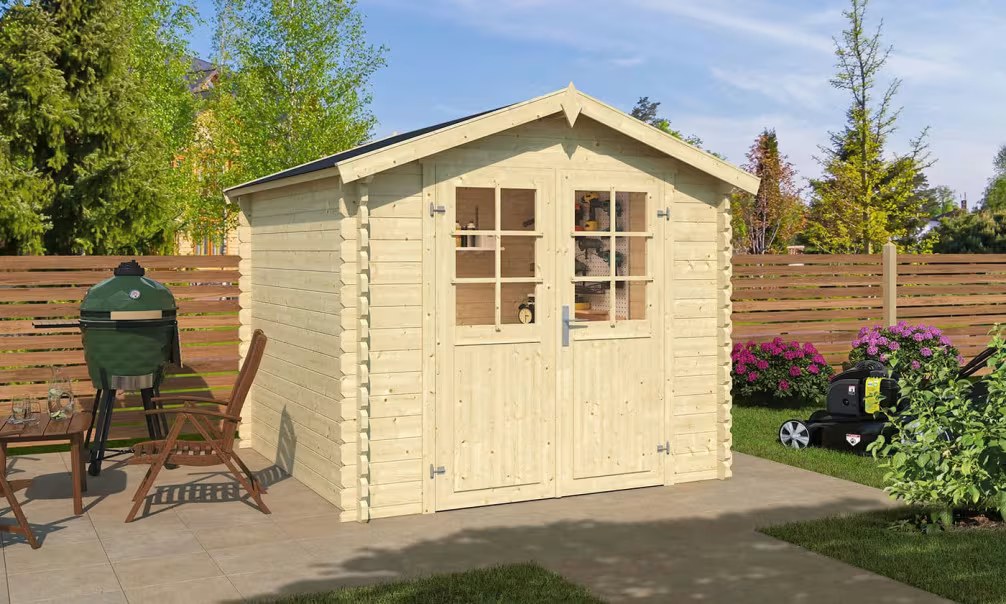 Gartenhaus RHIN 34mm - 5m² Innenraum 230x230 cm 34mm