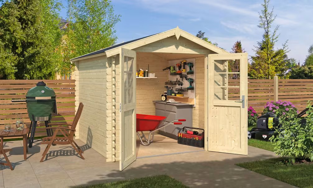 Gartenhaus RHIN 34mm – 5m² Innenraum 230×230 cm 34mm – Bild 2