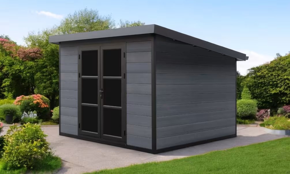Verbundwerkstoff-Gartenhaus Zakros, Pultdach, 2.9×2.9m, 8,41m² – Bild 2