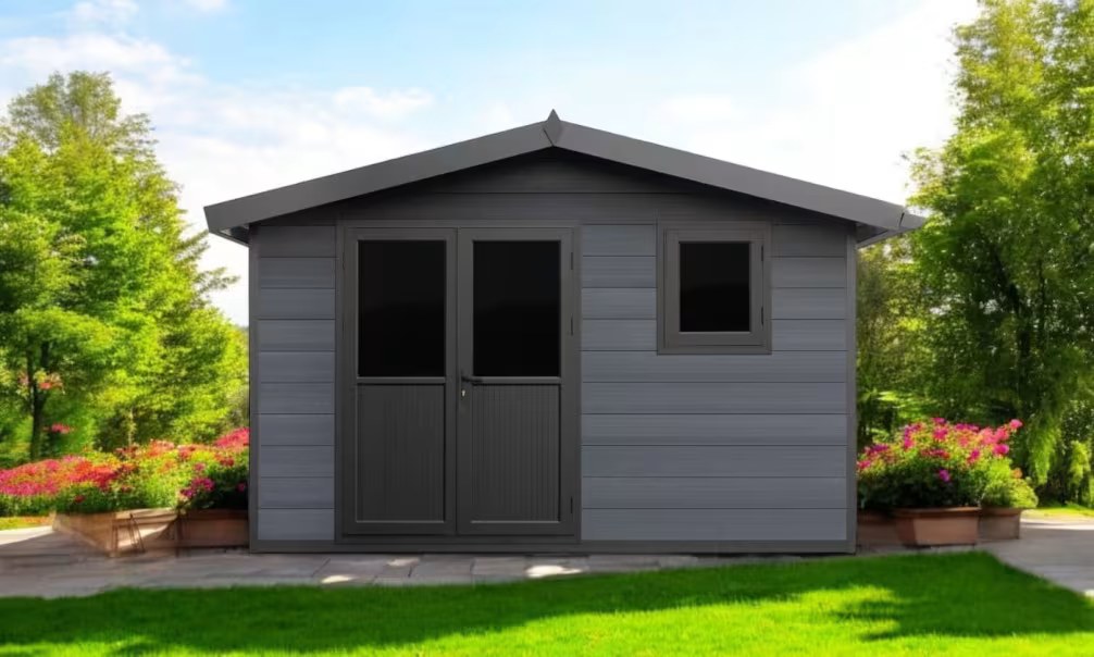 Verbundwerkstoff-Gartenhaus Matala, Satteldach, 3.7×2.9m, 10,73m² – Bild 4