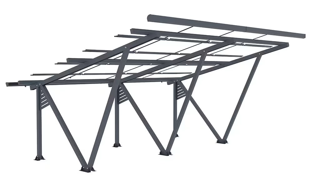 Freistehender Aluminium-Carport Sunlit für 20 Solarmodule – Bild 3