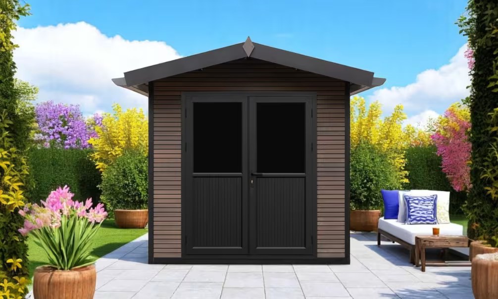 Verbundwerkstoff-Gartenhaus Lans, Satteldach, 2.23×2.23m, 4,97m² – Bild 2
