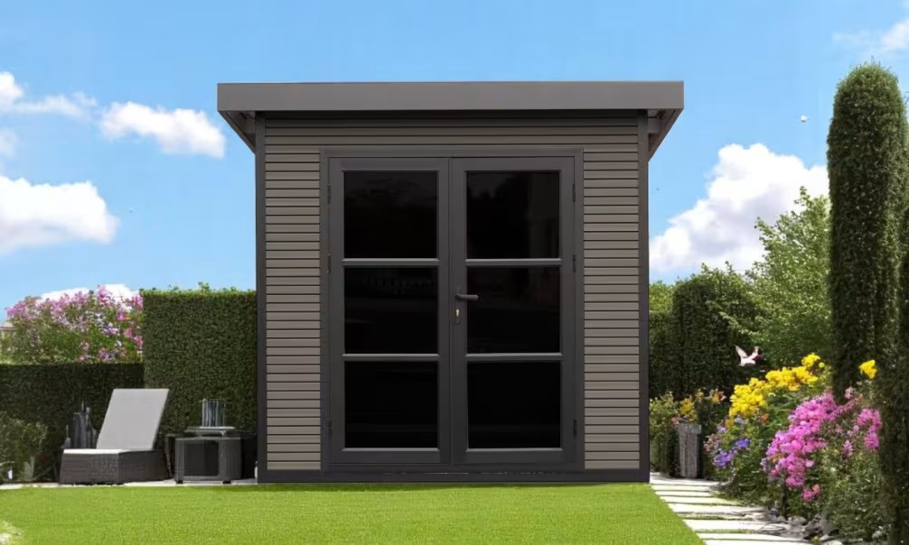 Verbundwerkstoff-Gartenhaus Autrans, Pultdach, 2.23×2.23m, 4,97m² – Bild 4