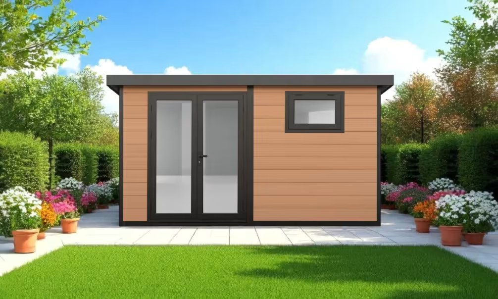 Verbundwerkstoff-Gartenhaus Valence, Pultdach, 4x3m, 12m² – Bild 6