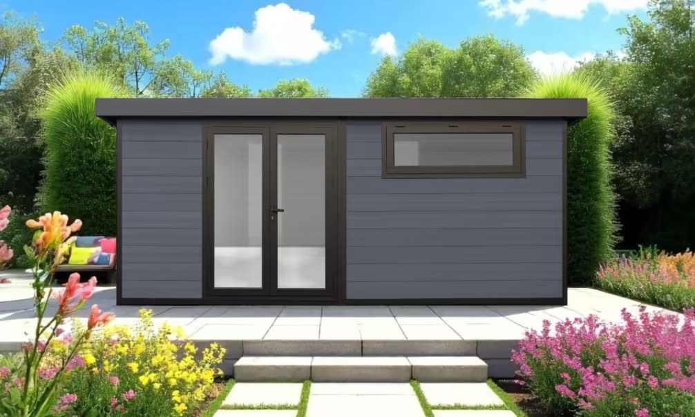 Komposit-Gartenhaus Calais, Pultdach, 5x3m, 15m2 – Bild 5