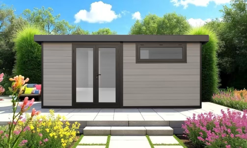 Komposit-Gartenhaus Calais, Pultdach, 5x3m, 15m2 – Bild 6