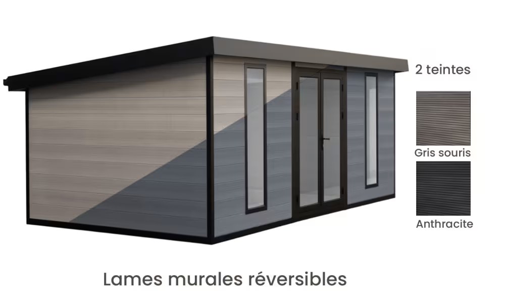 Komposit-Gartenhaus Colombes, Pultdach, 5.42×2.90m, 15.72m2 – Bild 2