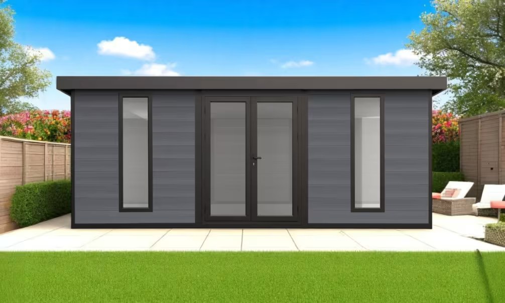Komposit-Gartenhaus Colombes, Pultdach, 5.42×2.90m, 15.72m2