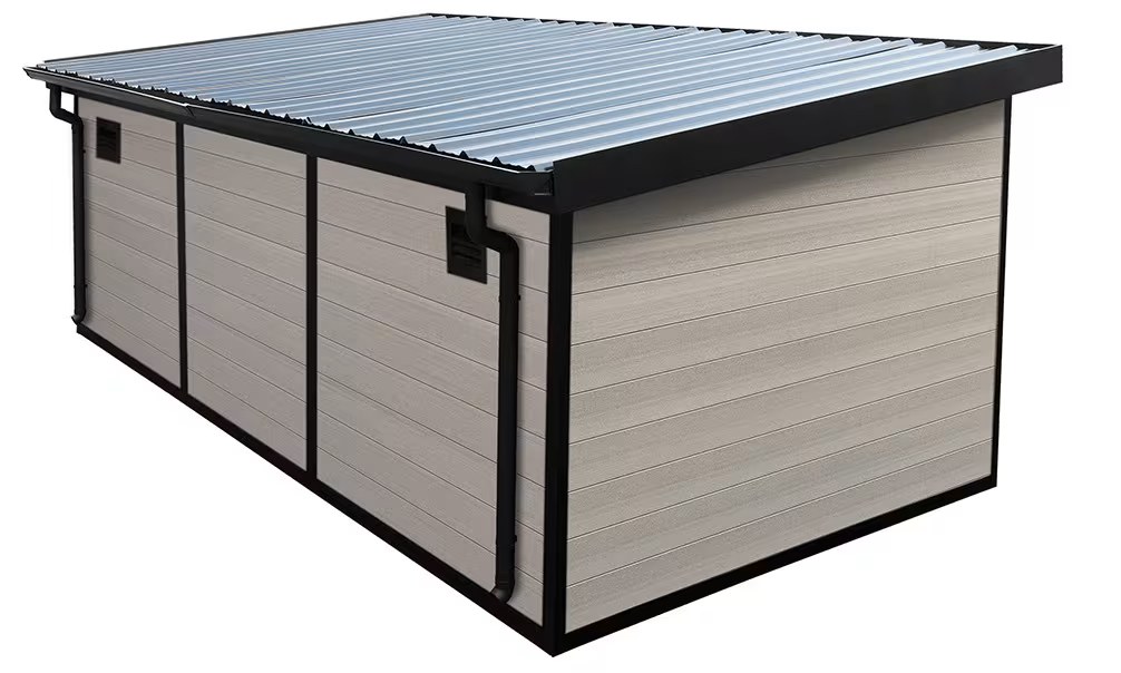 Komposit-Gartenhaus Colombes, Pultdach, 5.42×2.90m, 15.72m2 – Bild 5