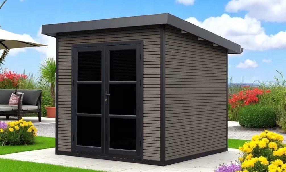 Verbundwerkstoff-Gartenhaus Autrans, Pultdach, 2.23×2.23m, 4,97m² – Bild 6