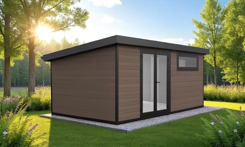 Komposit-Gartenhaus Antibes, Pultdach, 5x3m, 15m2 – Bild 11