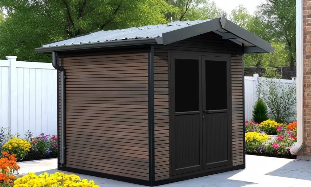 Verbundwerkstoff-Gartenhaus Lans, Satteldach, 2.23×2.23m, 4,97m² – Bild 5