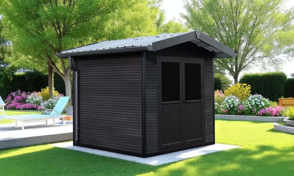 Verbundwerkstoff-Gartenhaus Léoncel, Satteldach, 2.23×2.23m, 4,97m²