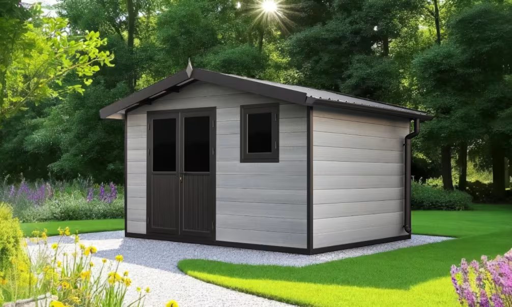 Verbundwerkstoff-Gartenhaus Matala, Satteldach, 3.7×2.9m, 10,73m² – Bild 6