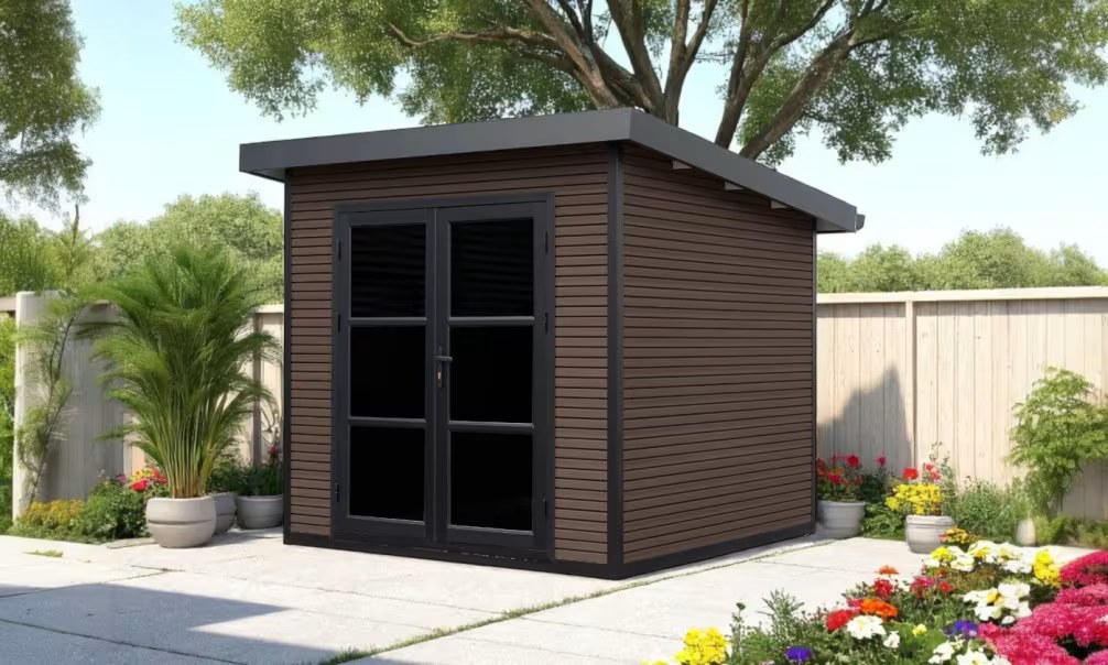 Verbundwerkstoff-Gartenhaus Romans, Pultdach, 2.23×2.23m, 4,97m² – Bild 10