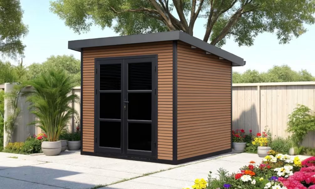 Verbundwerkstoff-Gartenhaus Romans, Pultdach, 2.23x2.23m, 4,97m²
