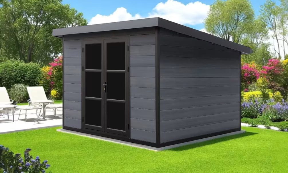 Verbundwerkstoff-Gartenhaus Zakros, Pultdach, 2.9×2.9m, 8,41m² – Bild 7