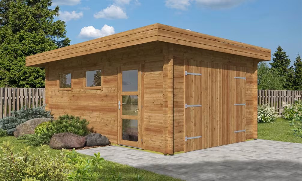 Garage BRISBANE 44mm autoklaviert – 19,71m² Innenraum