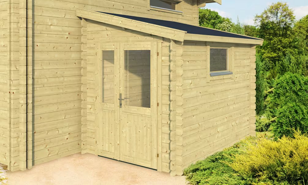 Gartenhaus ST NAZAIRE 28mm – 4,7m² Innenraum