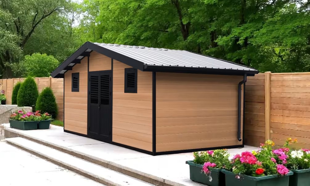 Komposit-Gartenhaus Poitiers, Satteldach, 5.80×2.9m, 16.82m2