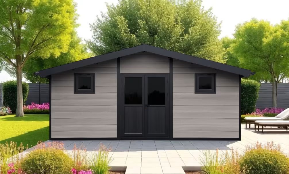 Komposit-Gartenhaus Aulnay, Satteldach, 5.80×2.9m, 16.82m2 – Bild 15