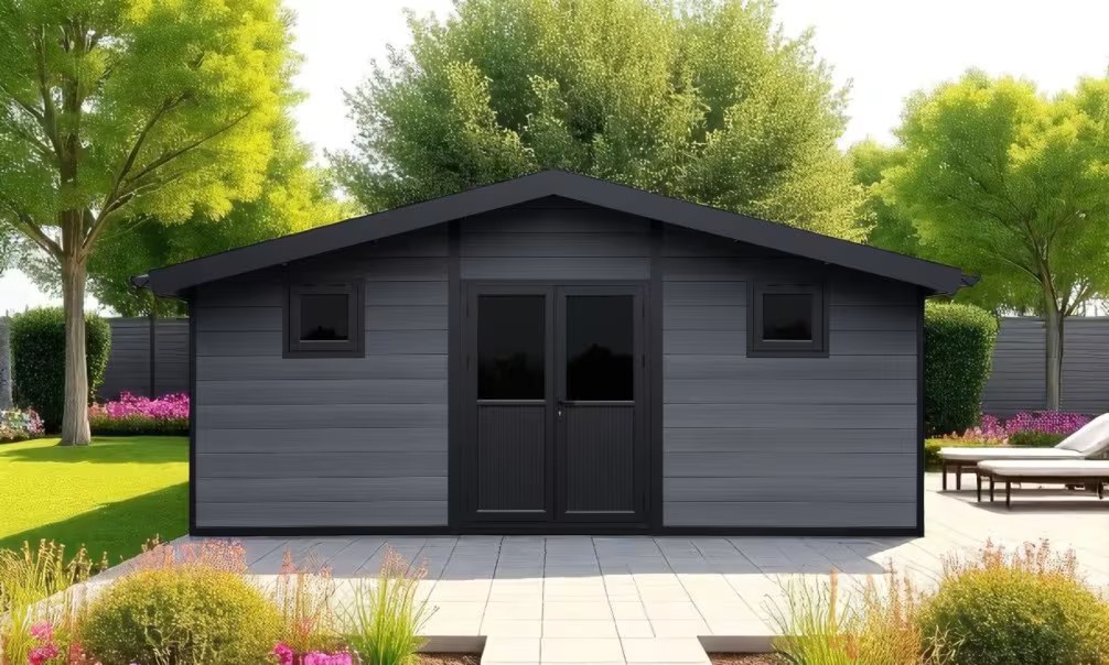 Komposit-Gartenhaus Aulnay, Satteldach, 5.80×2.9m, 16.82m2