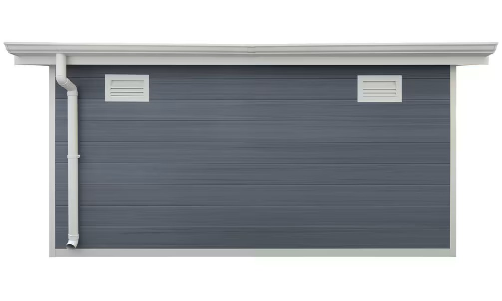 Verbundwerkstoff-Gartenhaus Toscane, Pultdach, 3.7×3.7m, 13,69m² – Bild 18