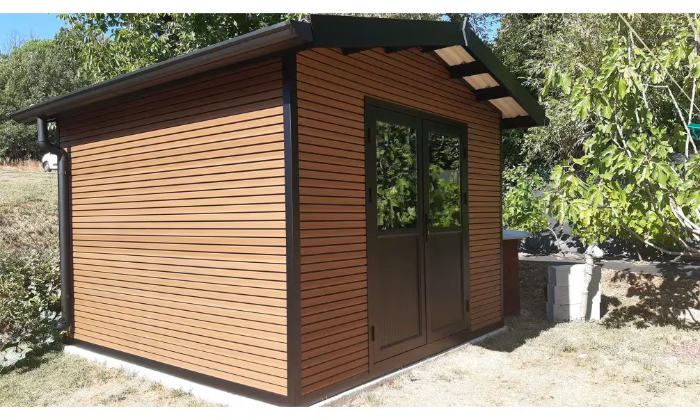 Verbundwerkstoff-Gartenhaus Vassieux, Satteldach, 2.9×2.9m, 8,41m² – Bild 9