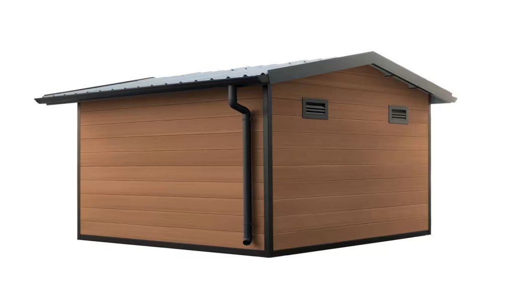 Verbundwerkstoff-Gartenhaus Dijon, Satteldach, 2.9×2.9m, 8,41m² – Bild 5