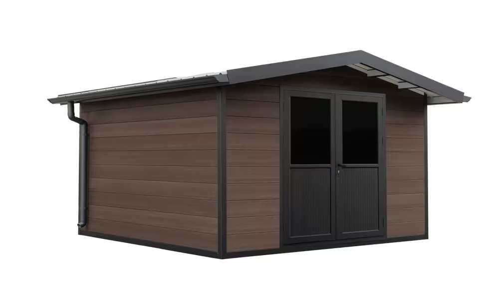 Verbundwerkstoff-Gartenhaus Dijon, Satteldach, 2.9×2.9m, 8,41m² – Bild 7