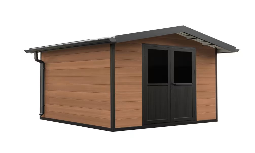Verbundwerkstoff-Gartenhaus Dijon, Satteldach, 2.9×2.9m, 8,41m² – Bild 9