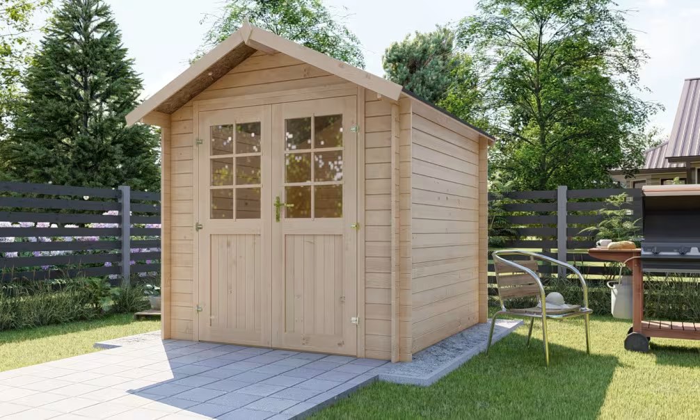 Gartenhaus Erstpreis PLOUHA 28 mm – 4.71m² Innenraum 222×222 cm 28mm – Bild 3
