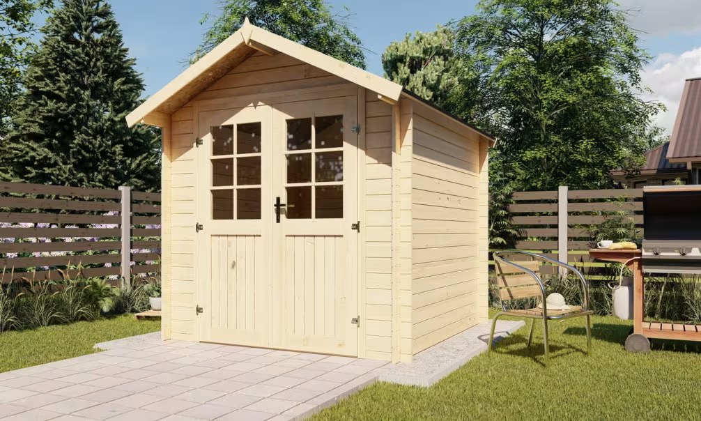 Gartenhaus Erstpreis PLOUHA 28 mm – 4.71m² Innenraum 222×222 cm 28mm – Bild 4