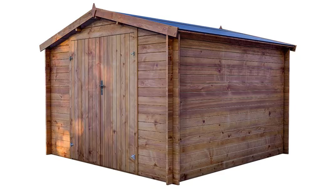 Holzgartenhaus Einsteigerpreis druckimprägniert Douai Stärke 28mm – 7,99m² 283×283 cm – Bild 6