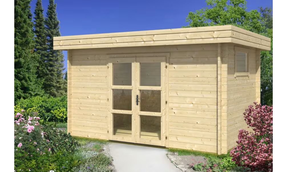 Gartenhaus BANDOL 44mm – 9,44m² Innenraum 400×250 cm – Bild 4