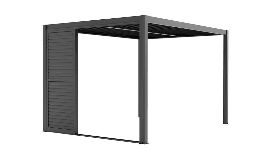 Block 3 Schiebe-Jalousien Aluminium – Anthrazit – 370x238cm – Bild 6