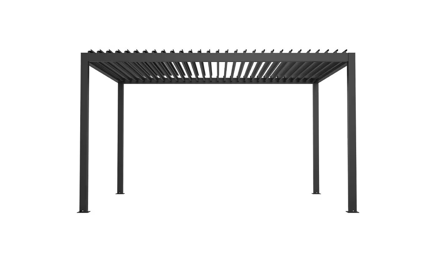 Motorisierte bioklimatische Alu-Pergola Windsor 3x3m 33N Anthrazit – Bild 5