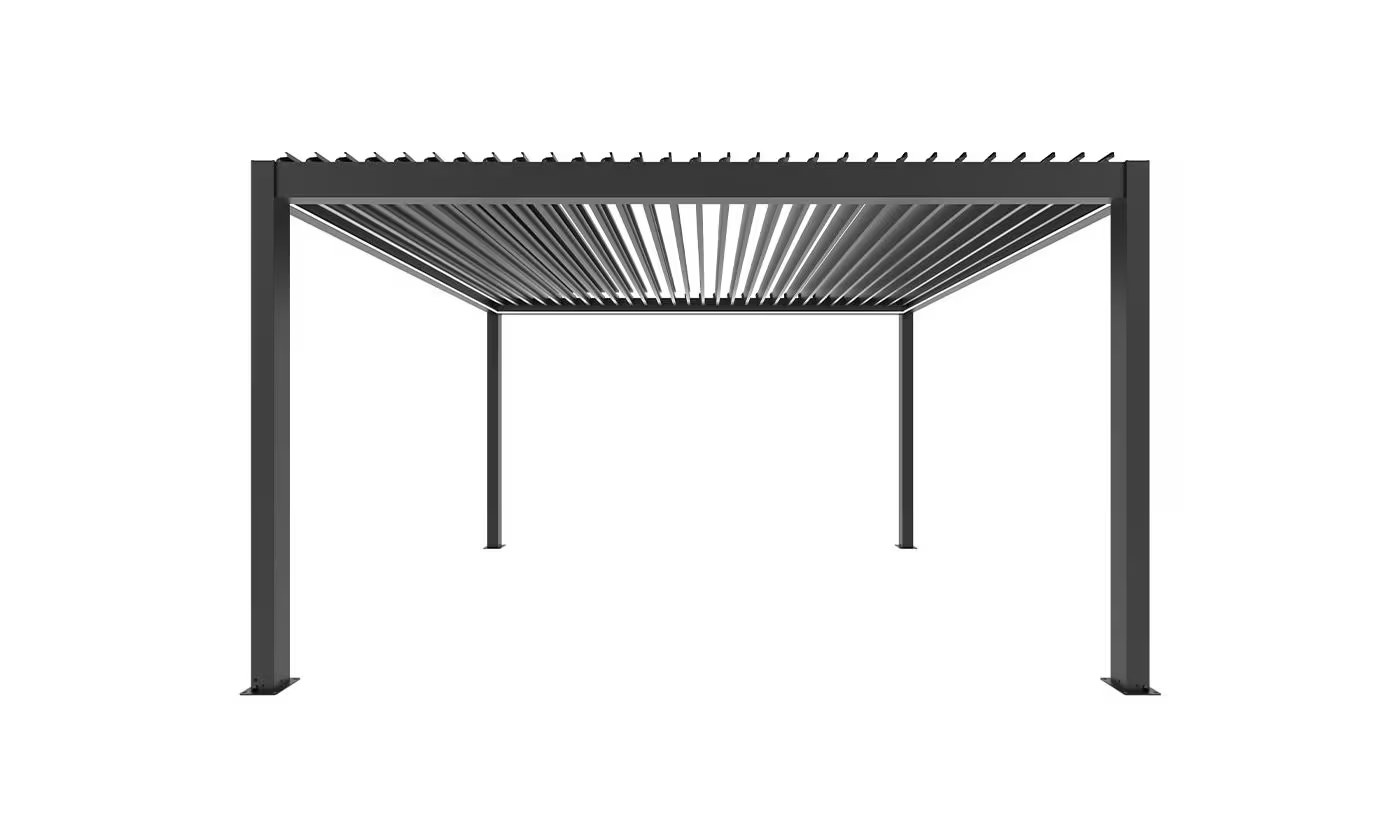 Motorisierte bioklimatische Alu-Pergola Windsor 3x3m 33N Anthrazit – Bild 6