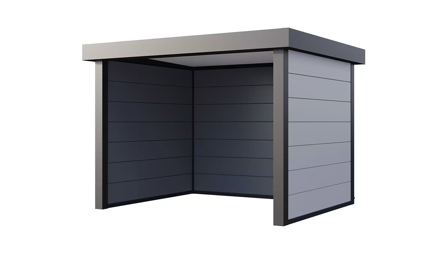 Metall-Poolhaus Singolo 3630 Weiß | Telluria