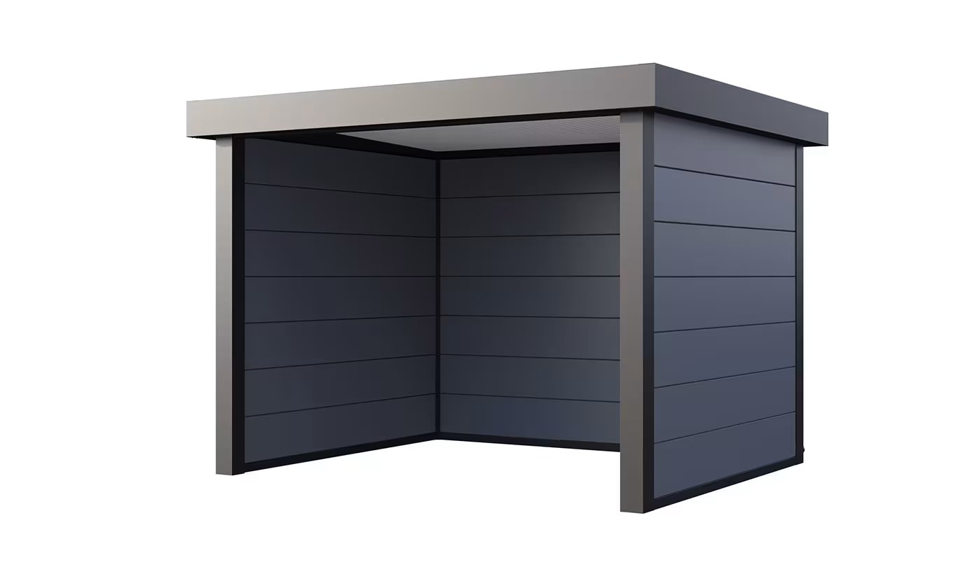Metall-Poolhaus Singolo 3630 Hellgrau | Telluria