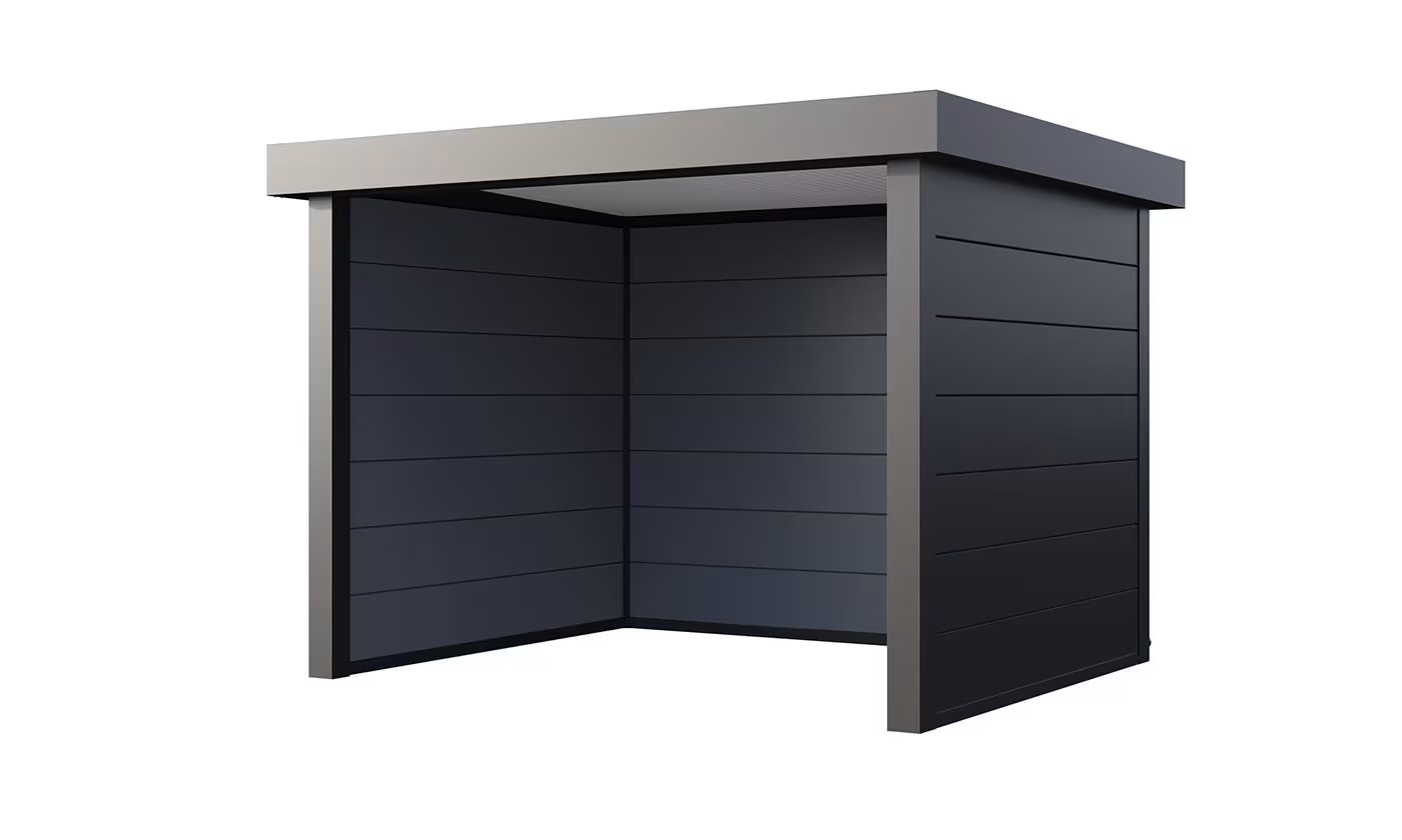 Metall-Poolhaus Singolo 3630 Anthrazit | Telluria