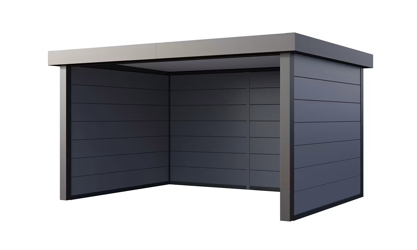 Metall-Poolhaus Singolo 4836 Hellgrau | Telluria