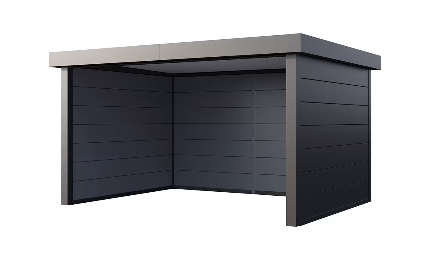 Metall-Poolhaus Singolo 4836 Anthrazit | Telluria