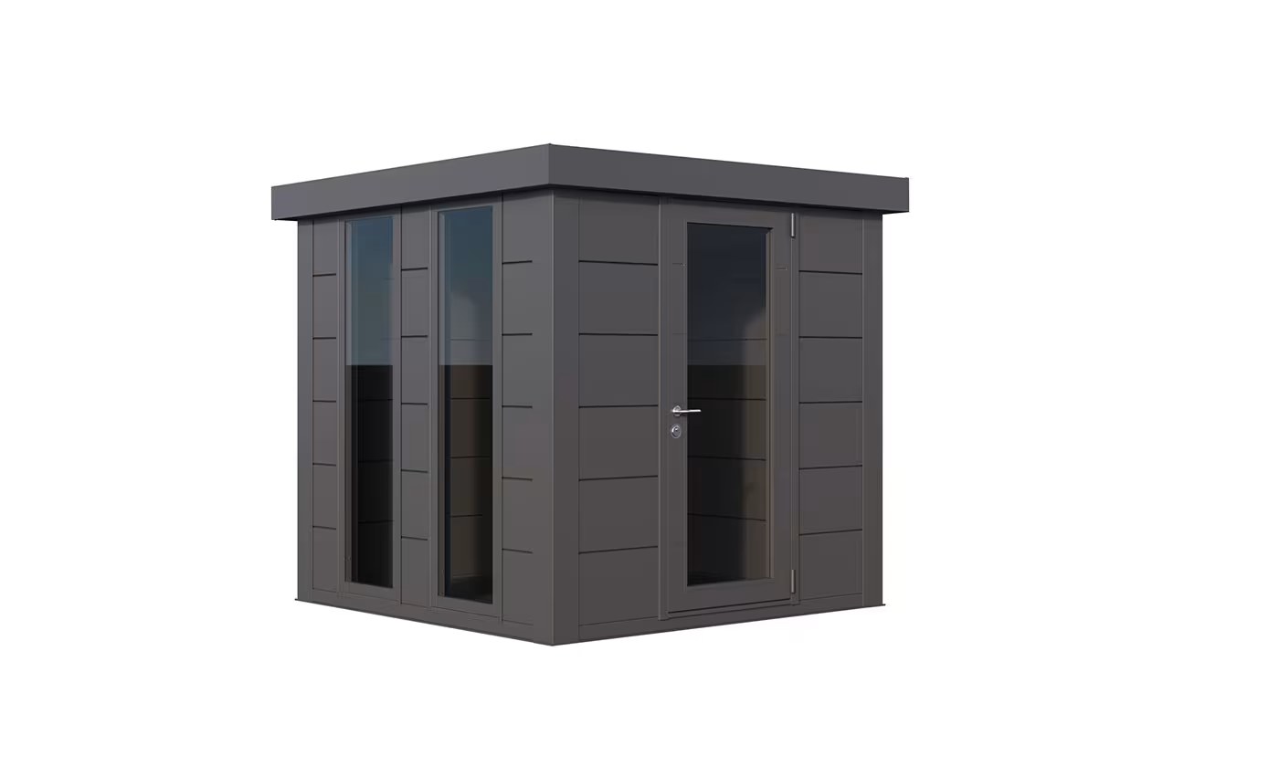 Metall-Gartenhaus Telluria Luminato 2424 Anthrazit 238×238 cm