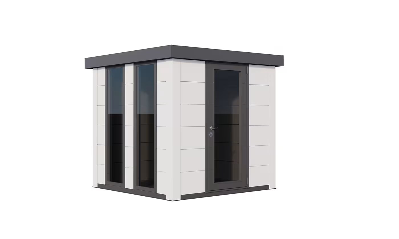 Metall-Gartenhaus Telluria Luminato 2424 Weiß 238×238 cm