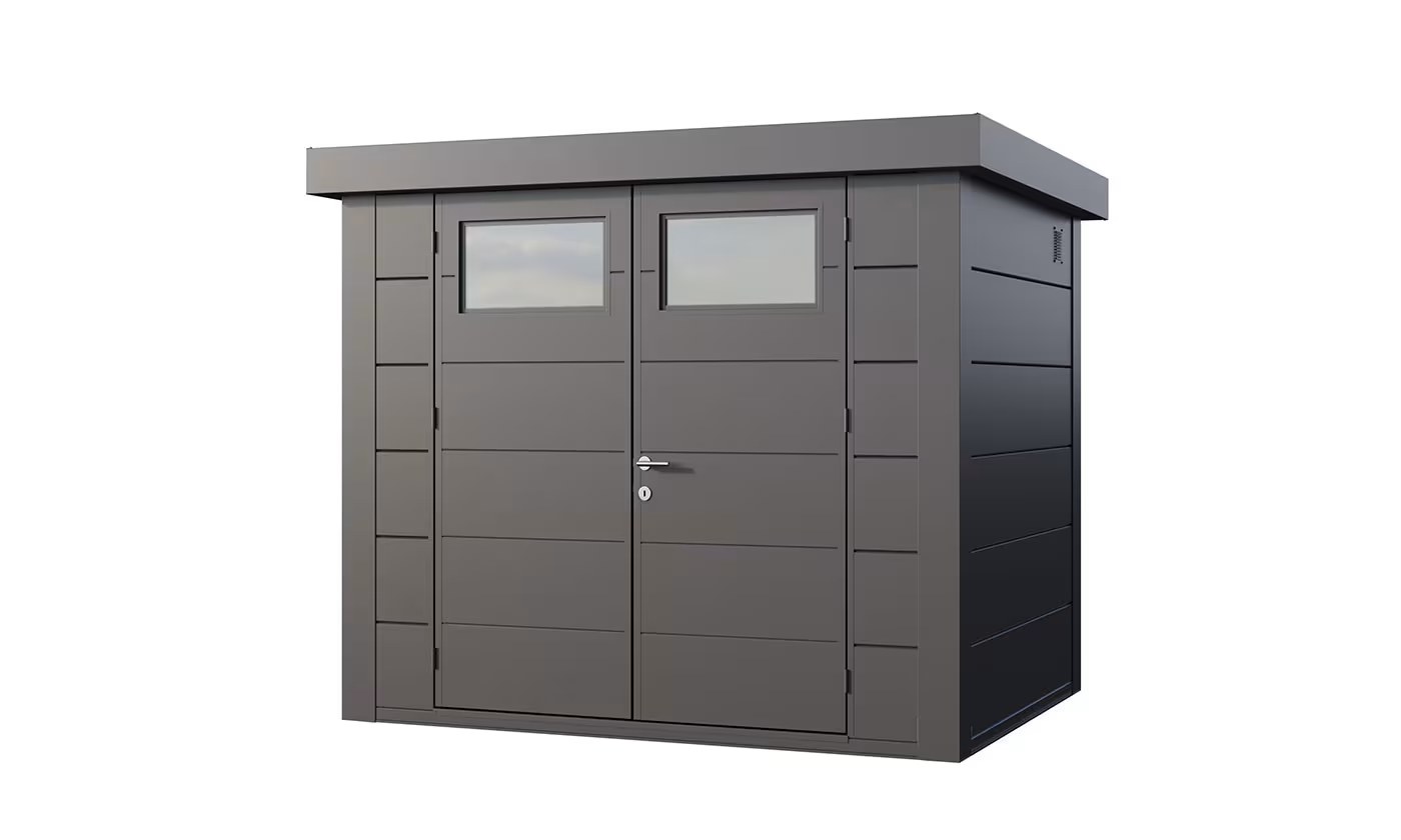 Metall-Gartenhaus Eléganto / Classico / 2721 / Anthrazit 268 x 208 | Premium Metall-Gartenhaus Telluria