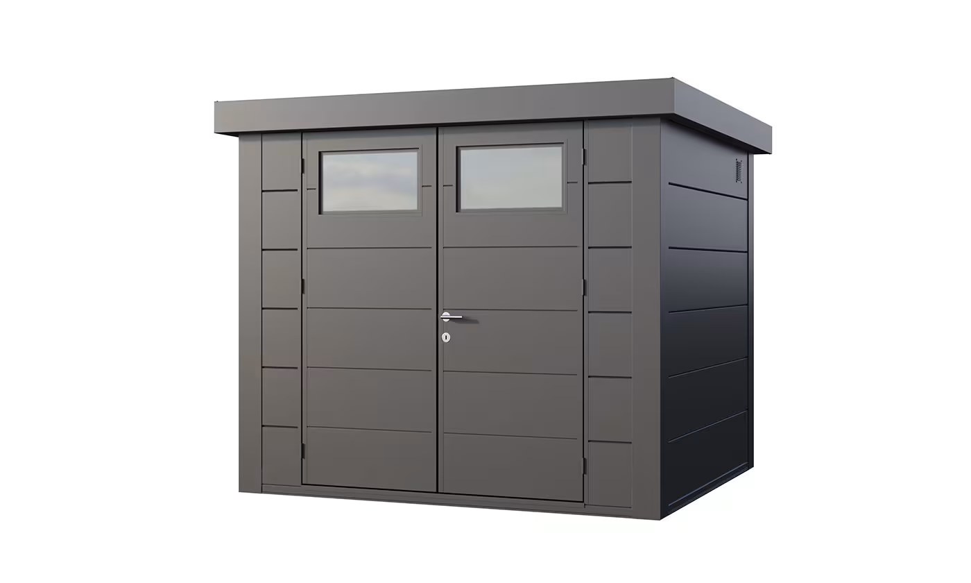Metall-Gartenhaus Eléganto / Classico / 2724 / Anthrazit 268 x 238 | Premium Metall-Gartenhaus Telluria