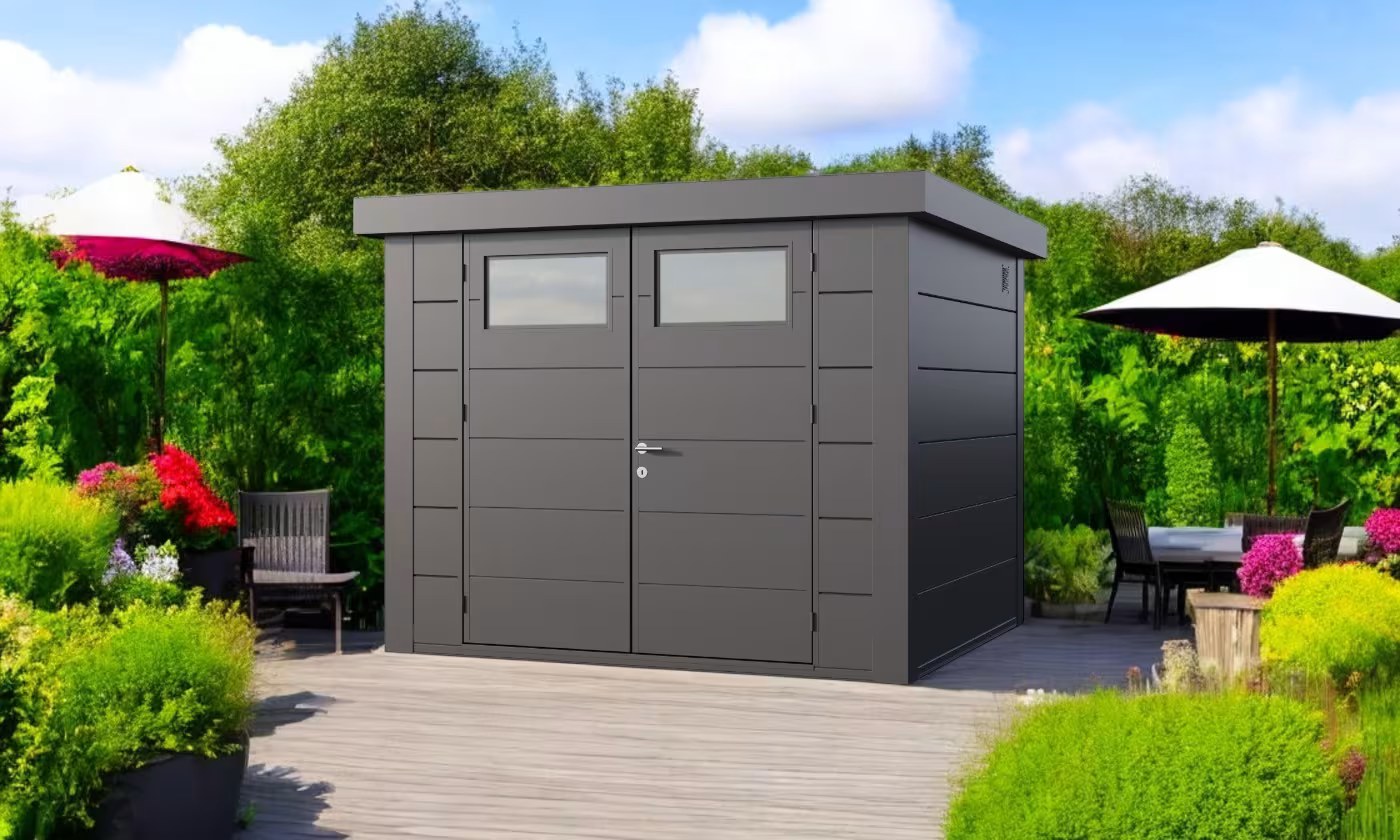 Metall-Gartenhaus Eléganto / Classico / 2724 / Anthrazit 268 x 238 | Premium Metall-Gartenhaus Telluria – Bild 2